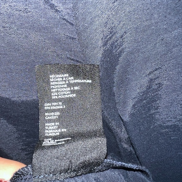 COS Navy Asymmetrical Tiered Panel Dress - Picture 15 of 16